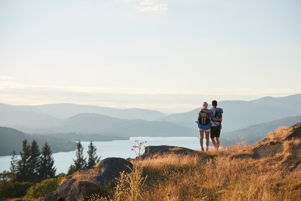 Hugging On Top Of Hill